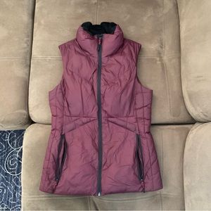 Champion size S synthetic puffer vest, maroon. Gently used.